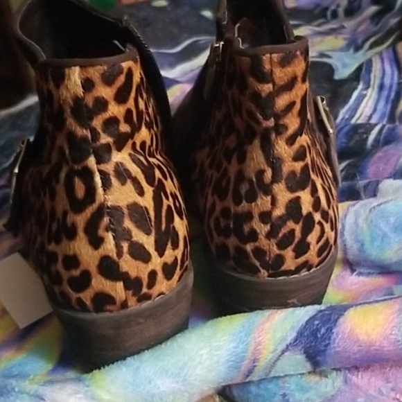 Brown Suede Calf Fur Booties - Picture 8 of 8